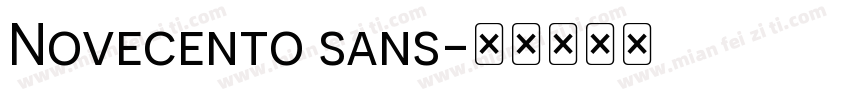 Novecento sans字体转换